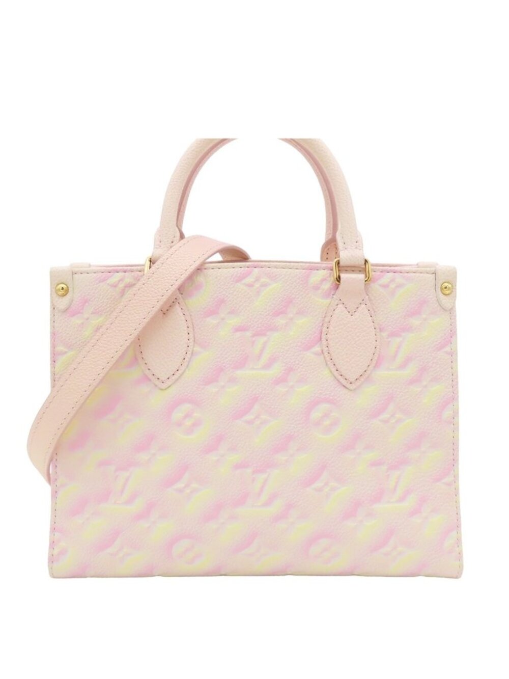 Louis Vuitton On The Go PM Light Pink Monogram Empreinte Summer Star 2-Way